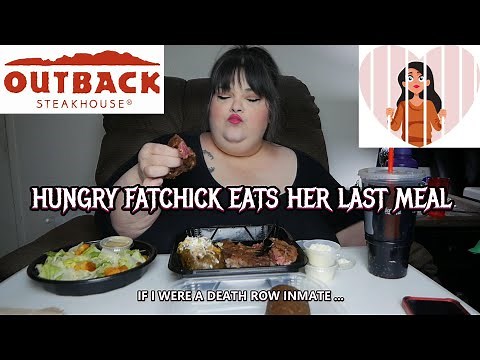 Hungry Fatchick Eats Her Last Meal * If She Were A Death Row Inmate