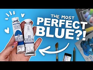 PAINTING CLOUDS IN GOUACHE! (with the prettiest blue color)