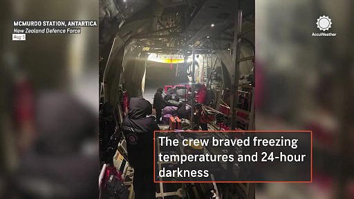 Crew completes daring medical rescue from Antarctica in winter