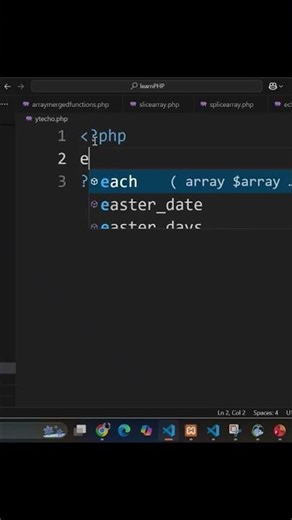 PHP Hello World Tutorial | Beginner Friendly | 10 Sec Short