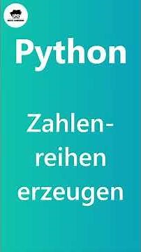 Wie kannst du schnell eine Reihe von Zahlen erzeugen? Python Built-Ins | #Shorts