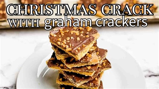 Christmas toffee with graham crackers | 5-ingredient holiday favorite!