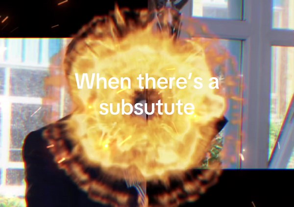 #CapCut when theres a substitute #rattonschool #MemeCut #britus