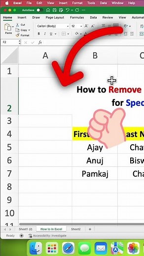 How to Remove Gridlines in Excel ( Specific Cell ) #shorts