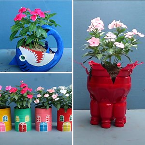 4.8K views · 34 reactions | Three Creative Ideas to Make Gorgeous Flower Vases | Diy Garden World | Facebook