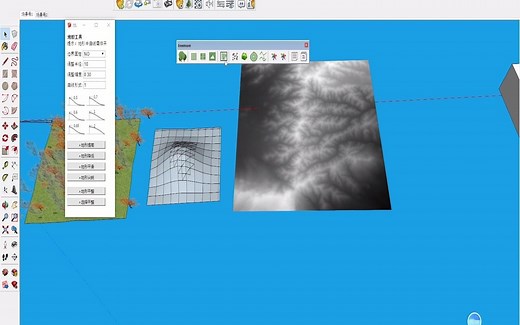 sketchup插件讲解treemore，批量种树，地形推拉，位图转模型，等工具，景观专业必备。