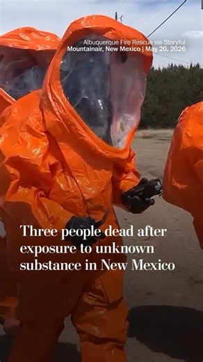 Three people are dead after being found unresponsive in a New Mexico home and more than a dozen first responders had to be assessed for possible exposure to an unidentified substance after being called for a suspected drug overdose, authorities said. Read more: