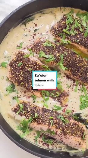 Quick Dinner Recipe: Za’atar Salmon with Tahini