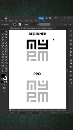 Logo Design in Adobe Illustrator 2025 | Square-Based Logo Step by Step #adobeillustrator #adobe