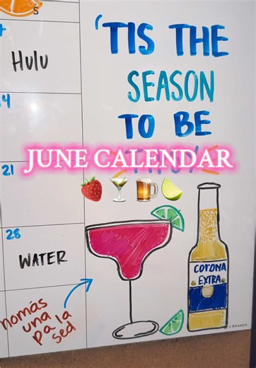Ideas for Your June Calendar: Creative Whiteboard Designs