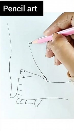 Heart-Touching Pencil Art | Romantic Holding Hands Drawing 💞✍️ #drawing #easydrawing #easydrawing