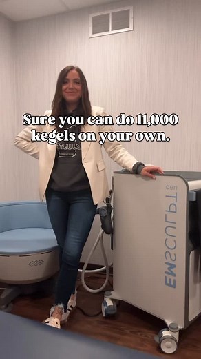 You could do 11,000 kegels on your own… or you could sit on the Emsella and let science do its thing. 💁‍♀️ This 28-minute treatment uses high-intensity electromagnetic energy to strengthen your pelvic floor, thousands of contractions, zero effort, fully clothed. 💧 Better control 💪 Better strength 💙 Better confidence Because some things are better left to science (and not gas-station sushi). 😅 Ready to get the inside scoop on EmSculpt NEO and Emsella before the holiday chaos hits?? Our Sculp