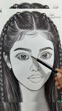How to draw a face #easydrawing #pencilportrsit #drawing #art #sketch