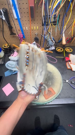 Wilson A2000 softball glove We broke in for a customer. Customer has owned the glove for a while but didn’t play with it because it was too stiff. It will be returned to the customer and if needed we will do more if needed depending on the customers liking. Thanks for the continued support.#gloverepair #glovework #fyp #wilsonbaseball #foryourpage your page | Barber’s Glove Relacing | Facebook