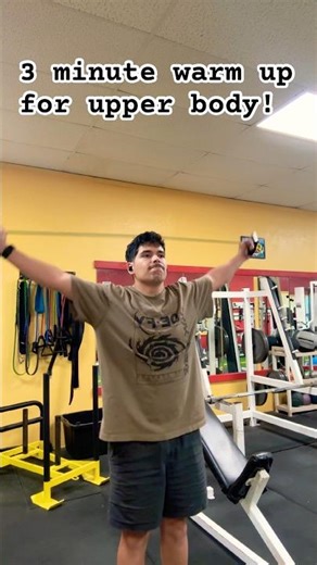 Quick 3 minute warm up! #gym #fitness #gymlife #fitness #fitnessjourney #bulkingseason #warmup