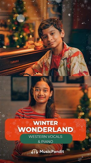 Music Pandit School | She sings, he plays — and suddenly the holiday vibes hit different 🎤🎸❄️ Winter Wonderland, done absolutely right ✨🎄 #WinterWonderland... | Instagram