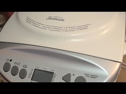 Easy White bread using Sunbeam Bread Maker