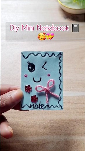 Diy mini notebook making 🥰 #diy #craft #ceylocraft #notebook #handmade #shorts