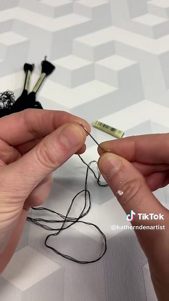 Hand Sewn Acrylic and Embroidery Canvas Art