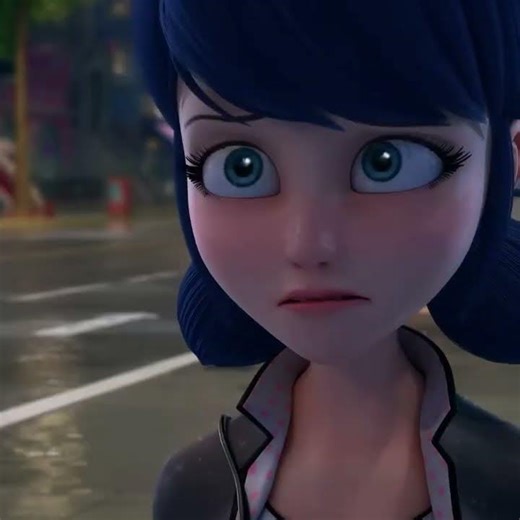 Marinette sad and adrien #miraculous #ladybug