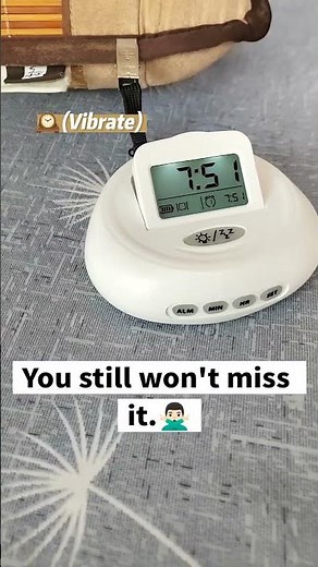 You sleep through EVERYTHING?! 😴❌ Try This Bed Shaking Alarm Clock!