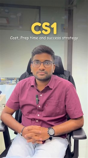 Actuarial Science | FRM | AI Analytics on Instagram: "This reel breaks down CS1 cost, prep time & how to clear smartly. Save & share with your CS1 buddy. #aei #actuators #actuaries #cs1"