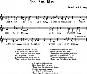 Deep River Blues Beth's Notes Songs & Resources