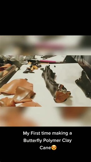 Creando mi primera caña de mariposa en arcilla polimérica