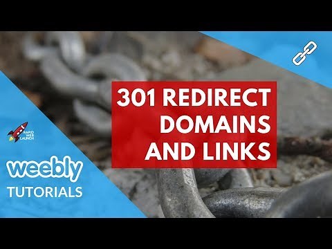 How to 301 redirect domains and links in Weebly | Weebly Tutorials