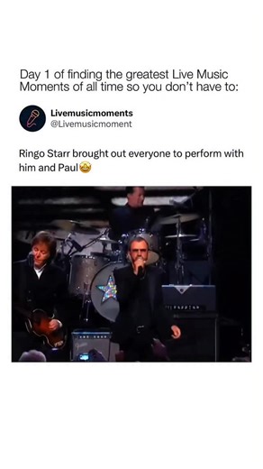 Live Music Moments | Ringo Starr’s 2015 Rock and Roll Hall of Fame induction became a celebratory reunion and musical showcase when he closed the ceremony by... | Instagram