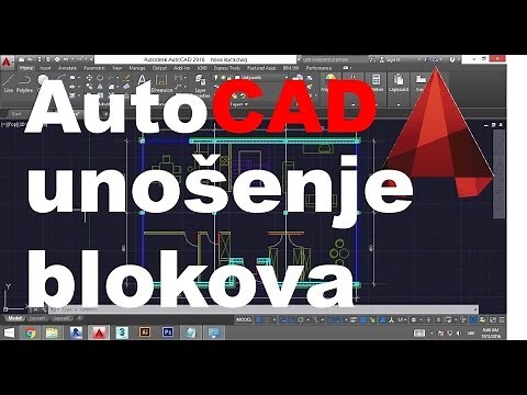 AutoCAD 2016 tutorijal 9.1 unošenje blokova