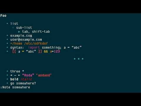 Vim Notes: great note taking plugin