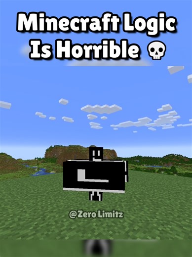 Minecraft Logic Is Horrible 💀🥀 #minecraft #minecrafter #fyp #minecraftjava #minecraftmemes