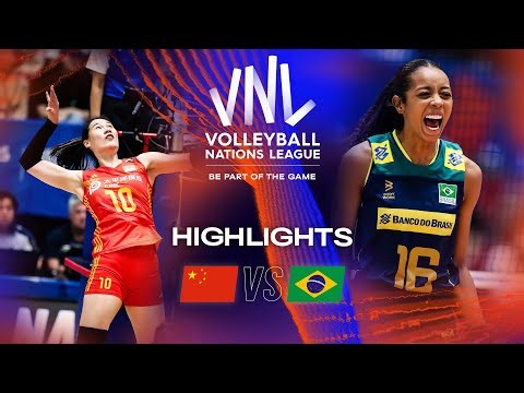 🇨🇳 CHN vs. 🇧🇷 BRA - Highlights Week 1 | Women's VNL 2023