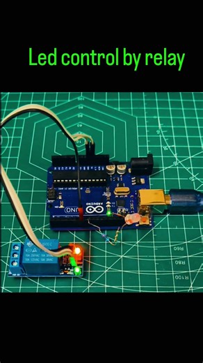 🤯 LED ON/OFF using Relay Module | Easy Arduino Project ⚡#shorts #trending #arduino