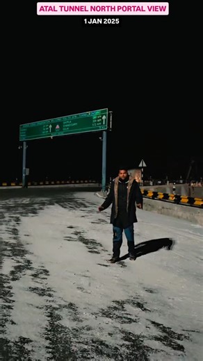 Today Atal Tunnel North Portal view || 1 jan 2026 #manali #ataltunnel #viralvideo #snow #liveupdate | Sunny Roy