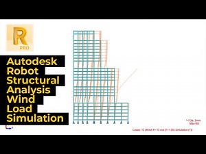 Robot Structural Analysis - Wind Load Simulation