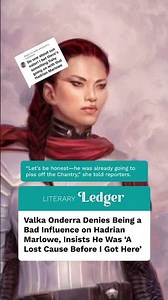 Valka Onderra a Bad Influence On Hadrian Marlowe #scifi #satire