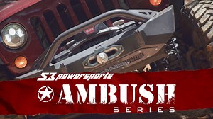S3 Power Sports' NEW "Ambush Series" Parts for Jeep Wrangler! The next evolution in off-roading -- Heavy Duty Winch Bumpers & Rock Sliders w/ integrated LED Rock Lights! Check 'em out → bit.ly/S3JeepParts | S3 Power Sports