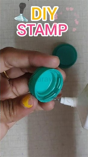 DIY STAMP IN 2MIN#diycrafts #stampmaking #2minchallenge #handmade #craftinghacks #hack #recycledart