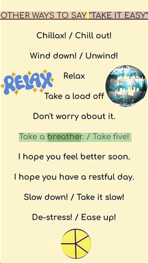 15 Ways to Say "Take It Easy" Like a Pro ✨