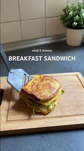 Viral 5 minute breakfast sandwich 🥪✨| #breakfastsandwich #easyrecipe #breakfastidea