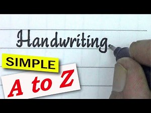 HOW TO WRITE A TO Z NEAT AND UPRIGHT