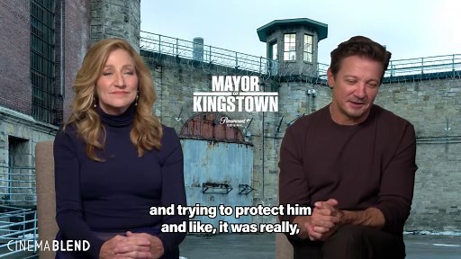 Jeremy Renner And Edie Falco Told Us How Their Characters’ First Meeting In 'Mayor Of Kingstown' Sea