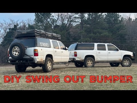 We Built a Swing Out Bumper for the Suburban Camper