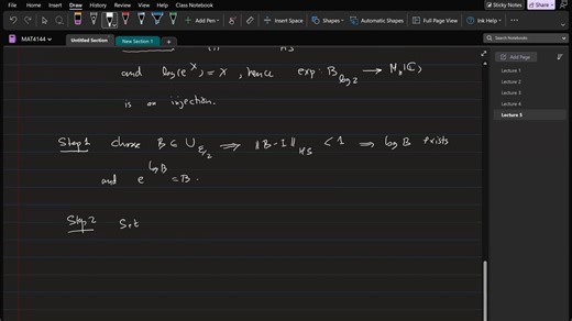 Lecture 05- One-parameter subgroups, polar decomposition, Lie algebras.-[z0KrOQ8