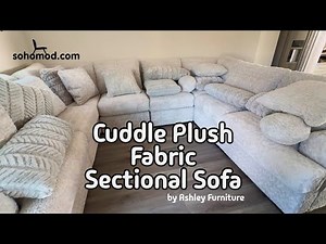 Cozy Living Furniture Tour | Cuddle Plush Sectional Sofa & Modern Room Makeover Review