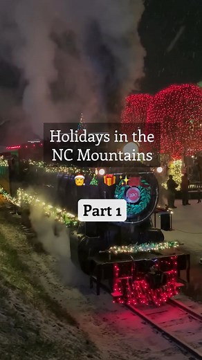 16K views · 136 reactions | All aboard!  Head to Blowing Rock, North Carolina to step into a Wild West Christmas experience on Tweetsie Railroad! Enjoy a ride on a real steam locomotive filled with twinkle lights, sing-along carols and festive family activities.  | Visit North Carolina | Facebook