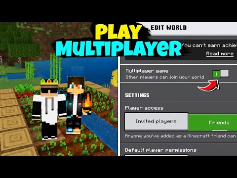 How To Play Multiplayer In Minecraft Pe 1.21+ \\\\ How To Play Minecraft Pe With Friends \\\\ Mcpe Gamer