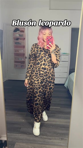 Women's Leopard Print Button Front Flap Pocket Shirt Dress, Bohemian Romantic Dress, Casual Curved Hem Long Sleeve Collared Long Dress for Daily Wear, Ladies Clothes for All Seasons